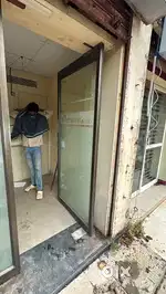Alluminium glass pannel and glass door