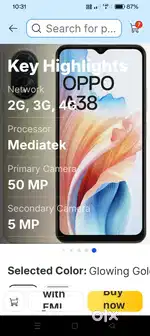 4/128  model OPPO A38