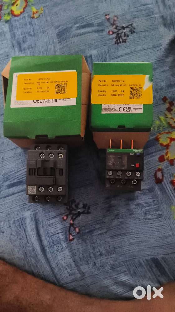 LC1D12 Contactor (12A, 220V AC Coil) (Schneider overload 1 amp