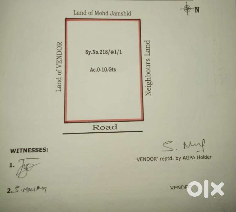 Qutubuddinguda plot For sal 1210 Sq yards
