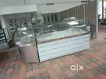 Large l-shaped display bakery counter