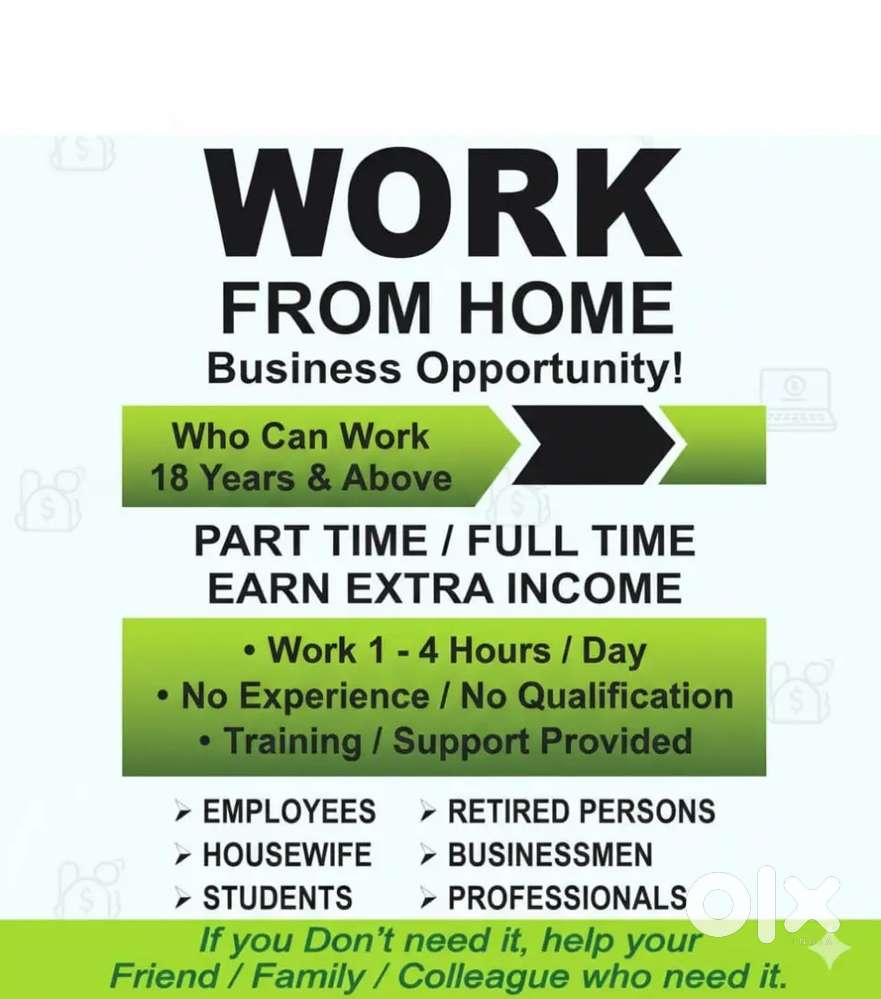 Part time/full time work from home opportunity