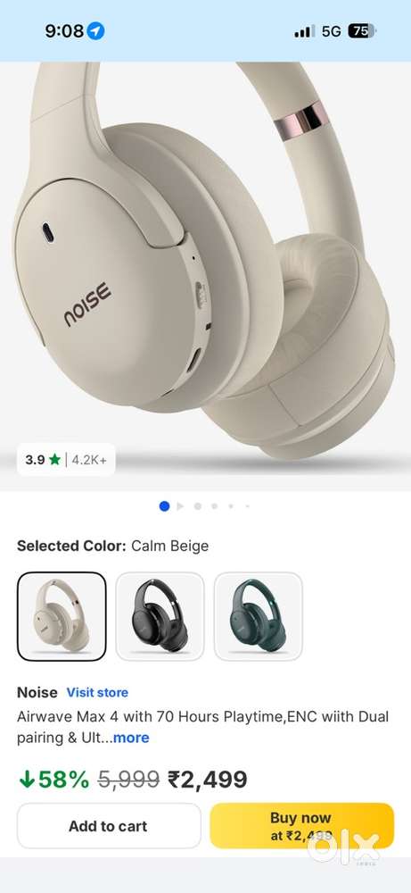 Noise 4 newly launched headphones
