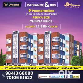 Ready 1Bhk flat Sale in poonamallee with Lift , CCp
