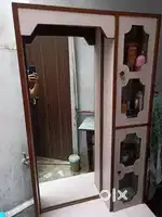Wooden Dressing with storage and large mirror
