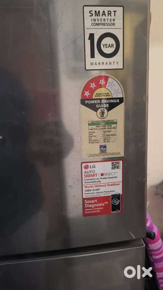 LG 260L Double Door Fridge – 2022 Model, Perfect Condition!