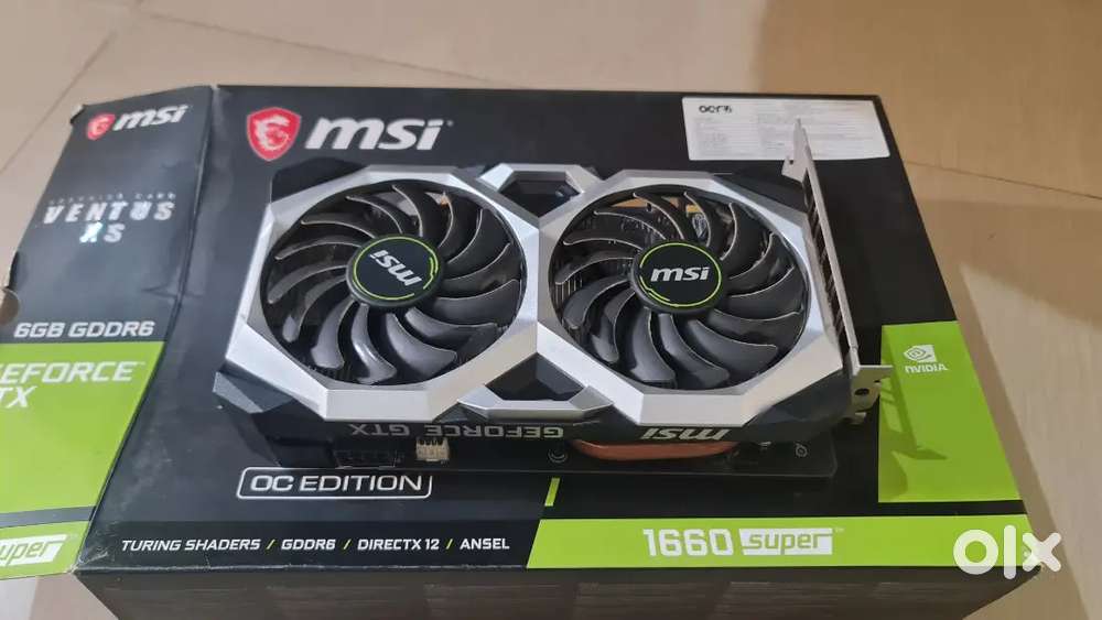 MSI GTX 1660 Super Ventus XS OC 6GB GDDR6 Gaming Graphic Card