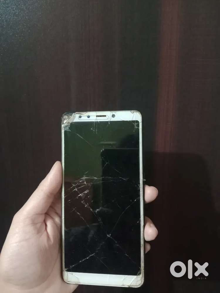 Phone is in good working stage but the screen and template is  damage.
