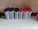 Plastic storage boxes 6+2