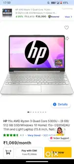 Hp laptop newly condition