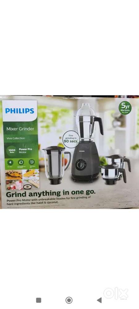 Juicer Mixer Grinder (HL7704/00 black  4 Jars
