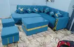 2 month old L shape 7 seater sofa