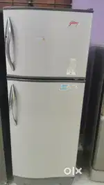 Silver colour double door fridge
