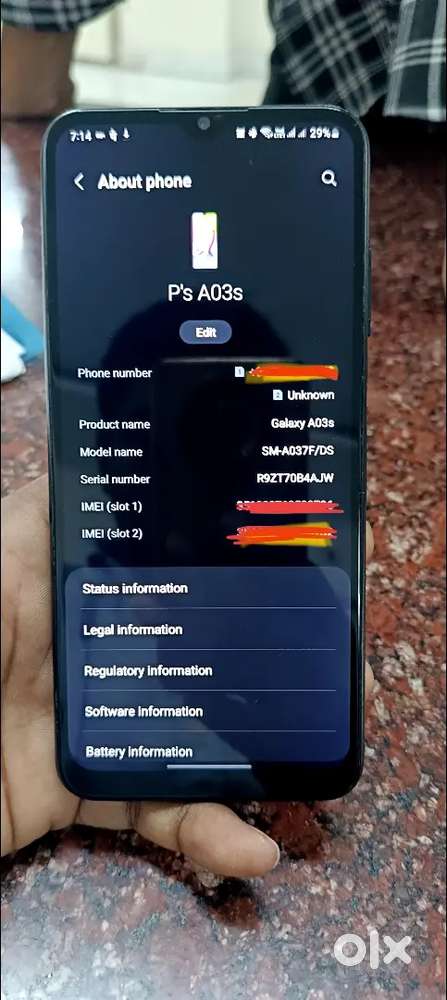 Samsung galaxy A03s