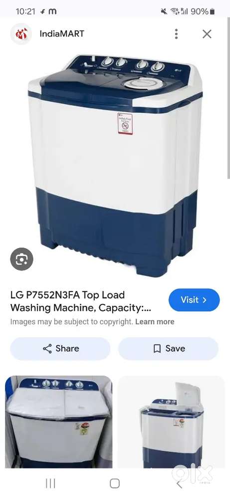 Lg 7kg semi automatic machine