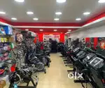 All gym equipment treadmill and exercise cycle