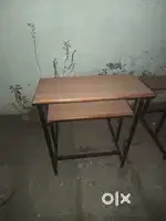 Benches and reception table