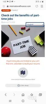 Part time jobs available