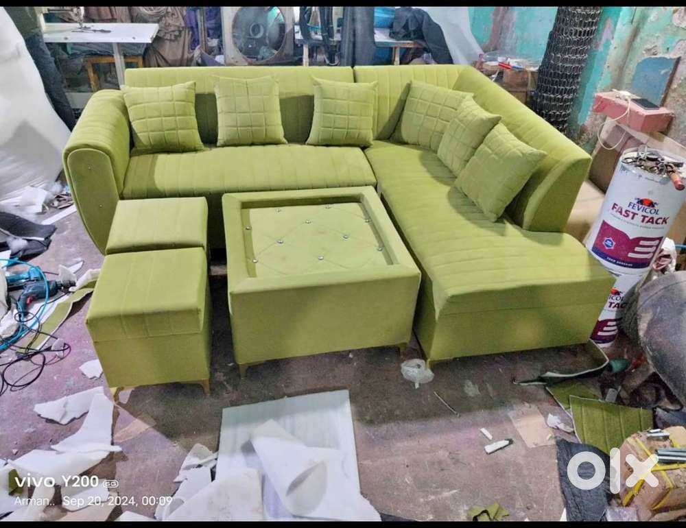 Today Dhamaka buy new sofa 8500, L size sofa 13990/-Emi on bajaja