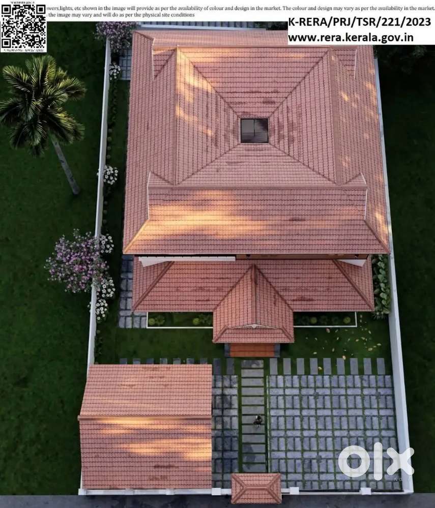 3BHK / 8 CENT PLOT - Nalukettu House for sale in Thrissur