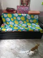 Metal sofa cum bed