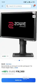 Benq XL2411P Zowie 24 144hz 1ms Gaming Monitor