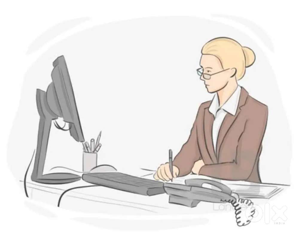 Looking female personal secretary
