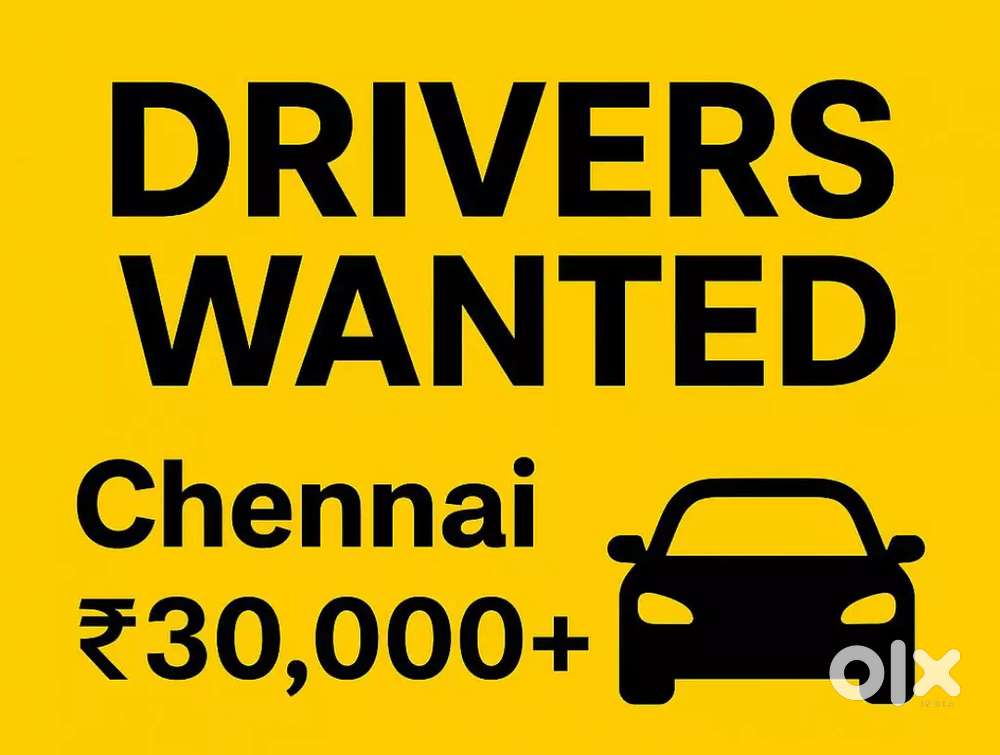 Without original licence/Chennai Car  Driver wanted