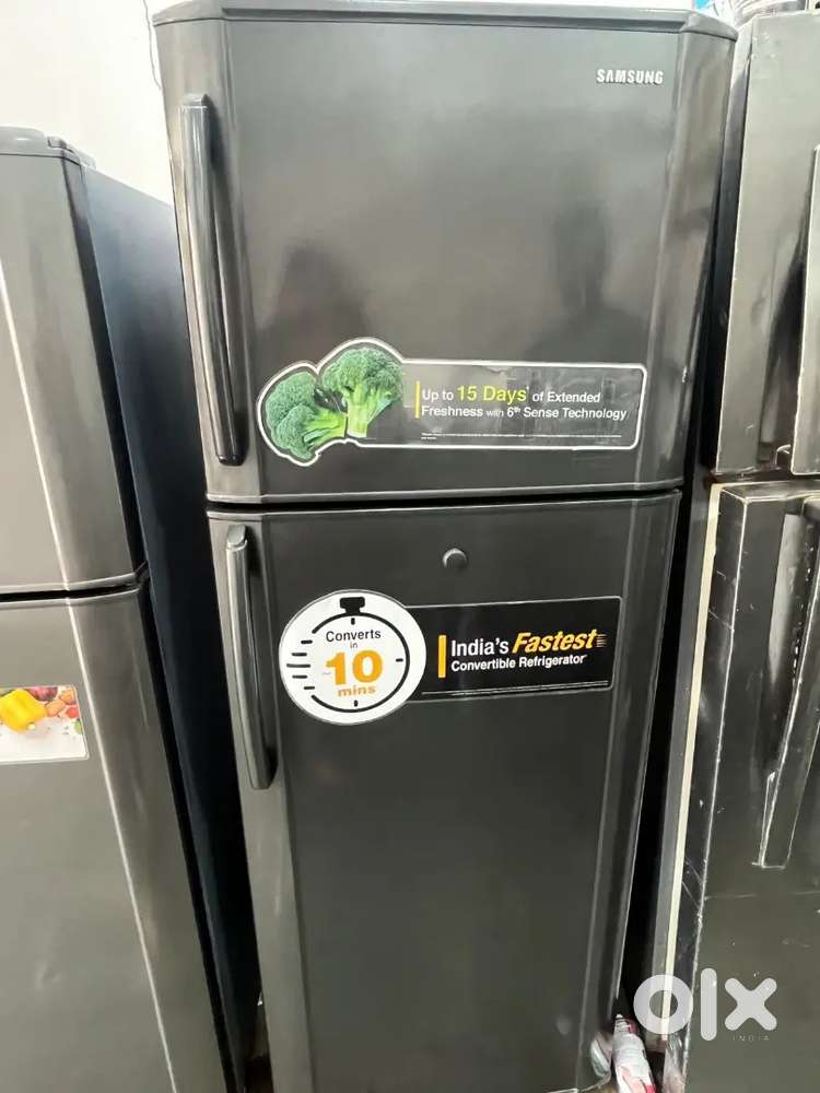 Double door fridge with warranty good condition