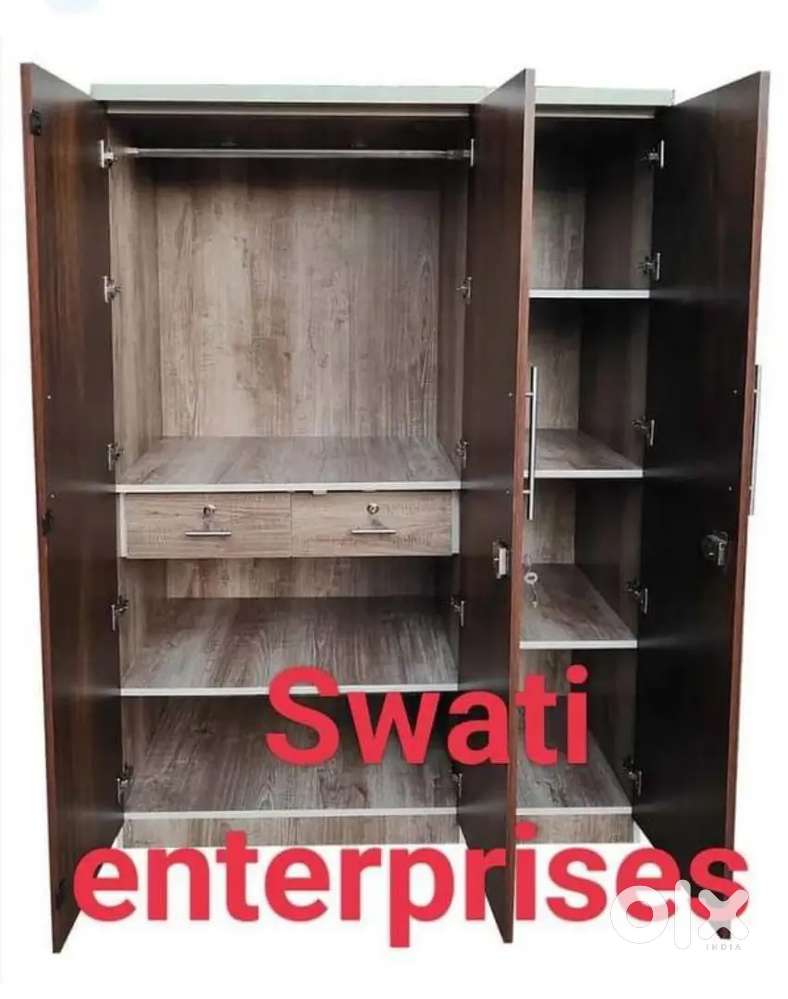 New three door wardrobe almirah