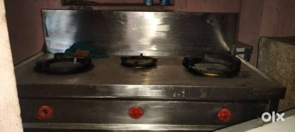 treble burner stove [2 indian 1 chinese]