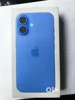 Iphone 16 brand new purchased on 25 august 2025 128gb ultra marrine