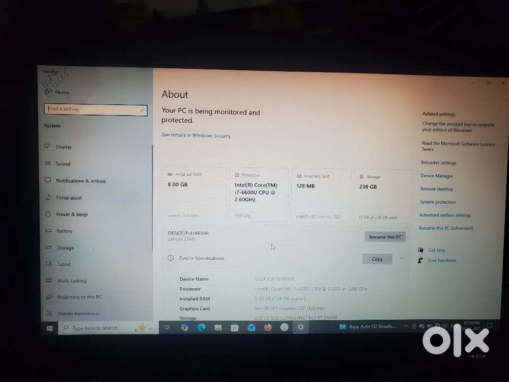 Dell Latitude E7470 Intel Core i7 pro