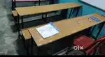 Two bench set for coaching institutes. And a aluminium glass gate