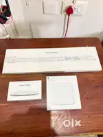 Apple Magic Mouse, Magic Keyboard, Apple power Adapter 87W