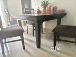 Solid Wood 4 Seater Dining Table