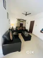 Sofa Set With Centre Table + Full Size Cushions