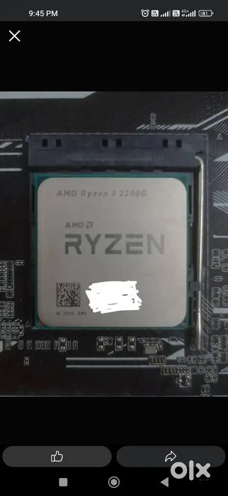 Ryzen 3 2200G Processor in working condition Rs.2,999/-