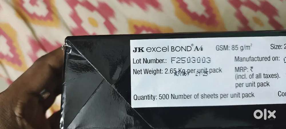 J.k excel bond paper 85 mm thick
