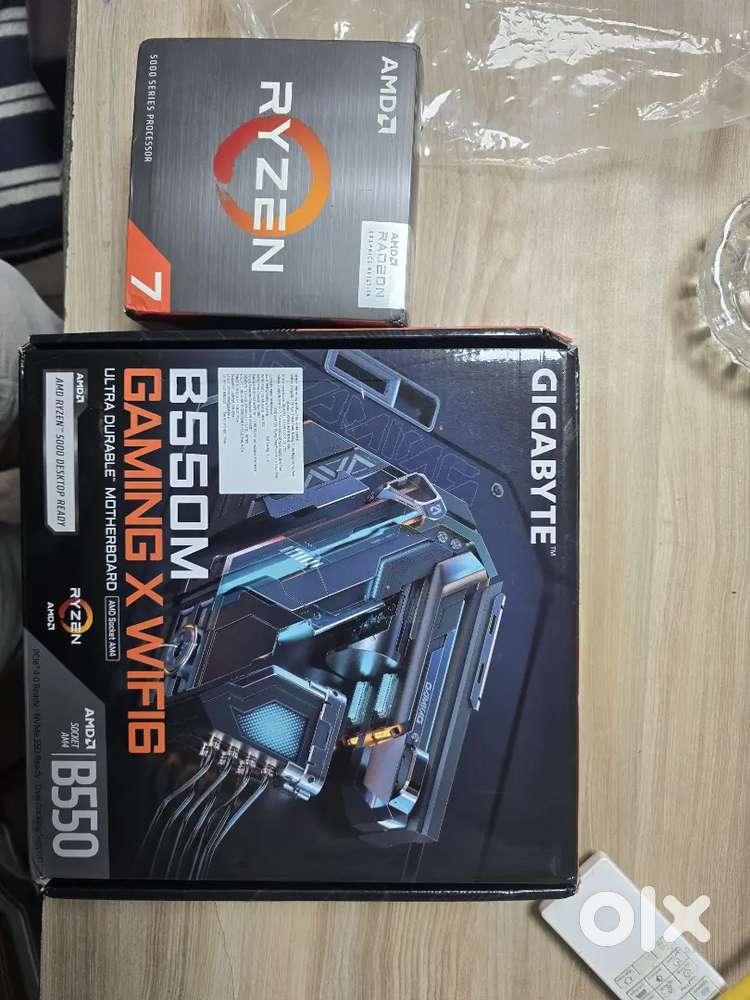 Ryzen 7 5700G processor With GIGABYTE B550M GAMING X WIFI6 Motherboard