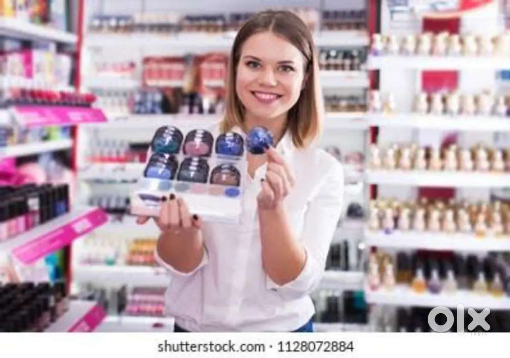 Cosmetic shop sales girl
