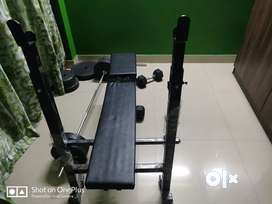 Gym set 80 kg with bench