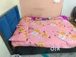 Single Bed with Mattress..LED TV AUR COOLER BHI HAI Price kam Hojayega