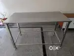 Pure stainless steel table