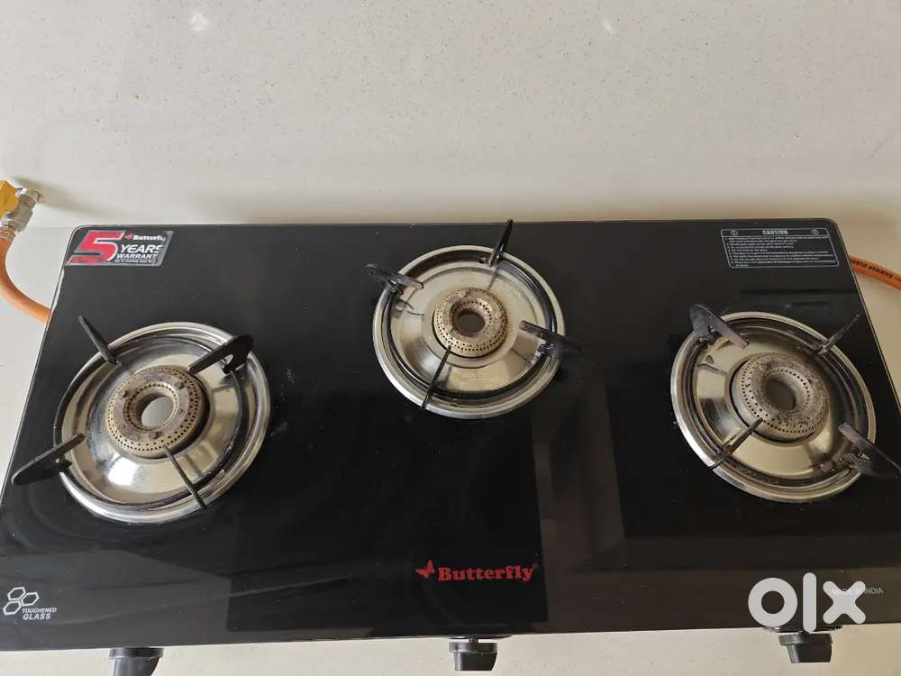 3 stove smart automatic gas burner stove almost new 5 years warranty
