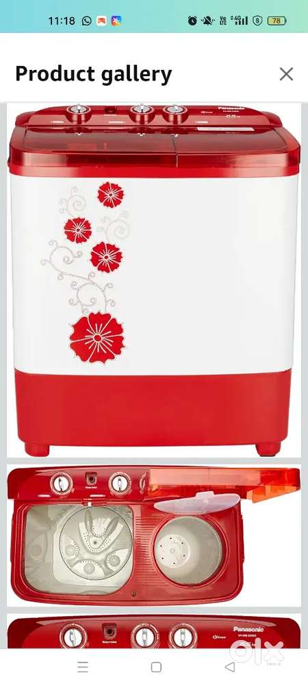 Semi automatic washing machine