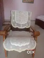 Teak wooden sofa including table