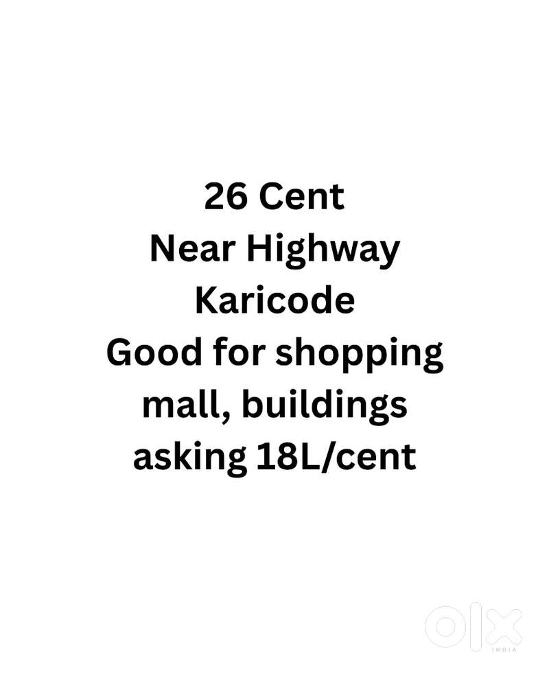 26 Cent, Near NH 744, Karicode - Kundara