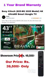 BrandNew Sony 43inch ( S25 M2 Model) 4K UltraHD Google Smart TV@25%OFF