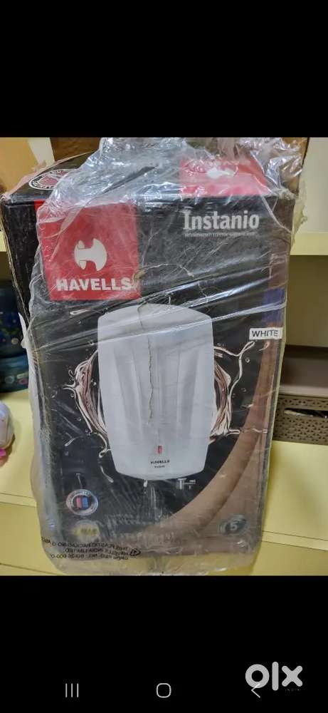 Brand new packed condition, 5 litre geyser, Havells